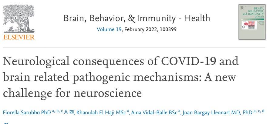 Neurological consequences of COVID-19 and brain related pathogenic mechanisms