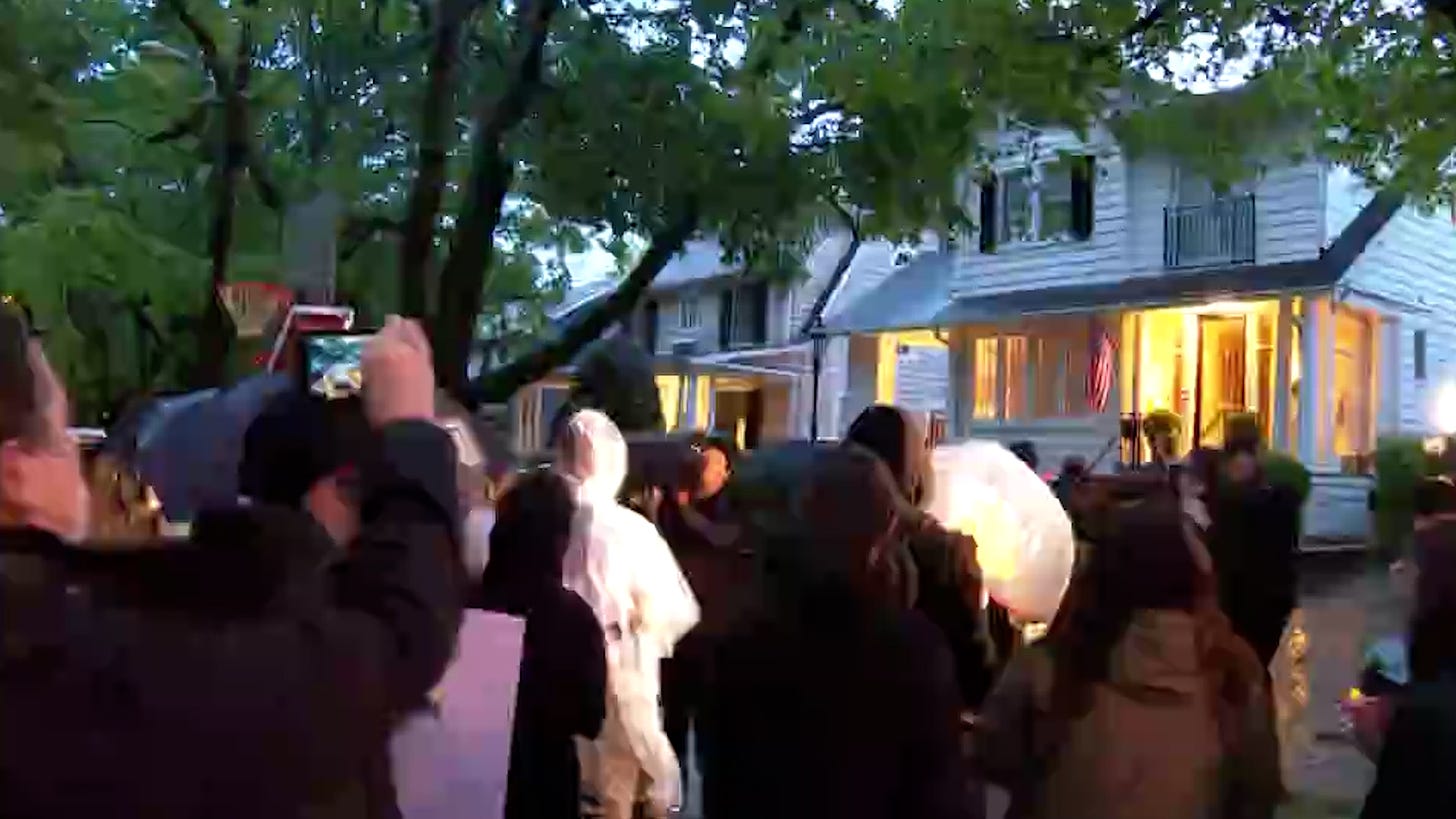 Watch pro-abortion rights protesters march to Brett Kavanaugh's house - CNN  Video
