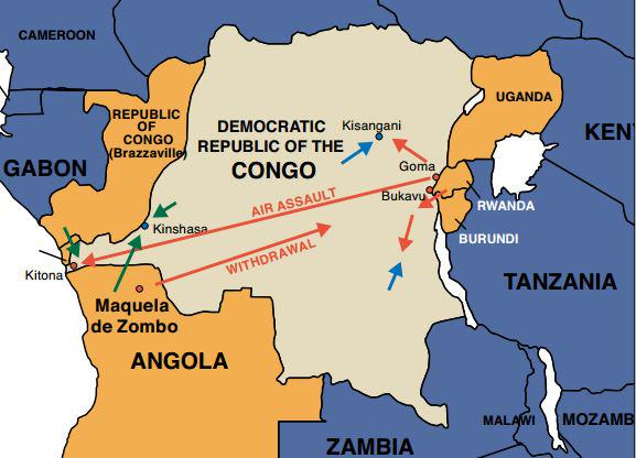 Africa Bush Wars on Twitter: &quot;Operation Kitona: Air assault landing of  Rwanda/Uganda troops from Goma 2000 km to Kitona in east #Congo; 4 Aug 1998  http://t.co/AvLPGIxMvR&quot;