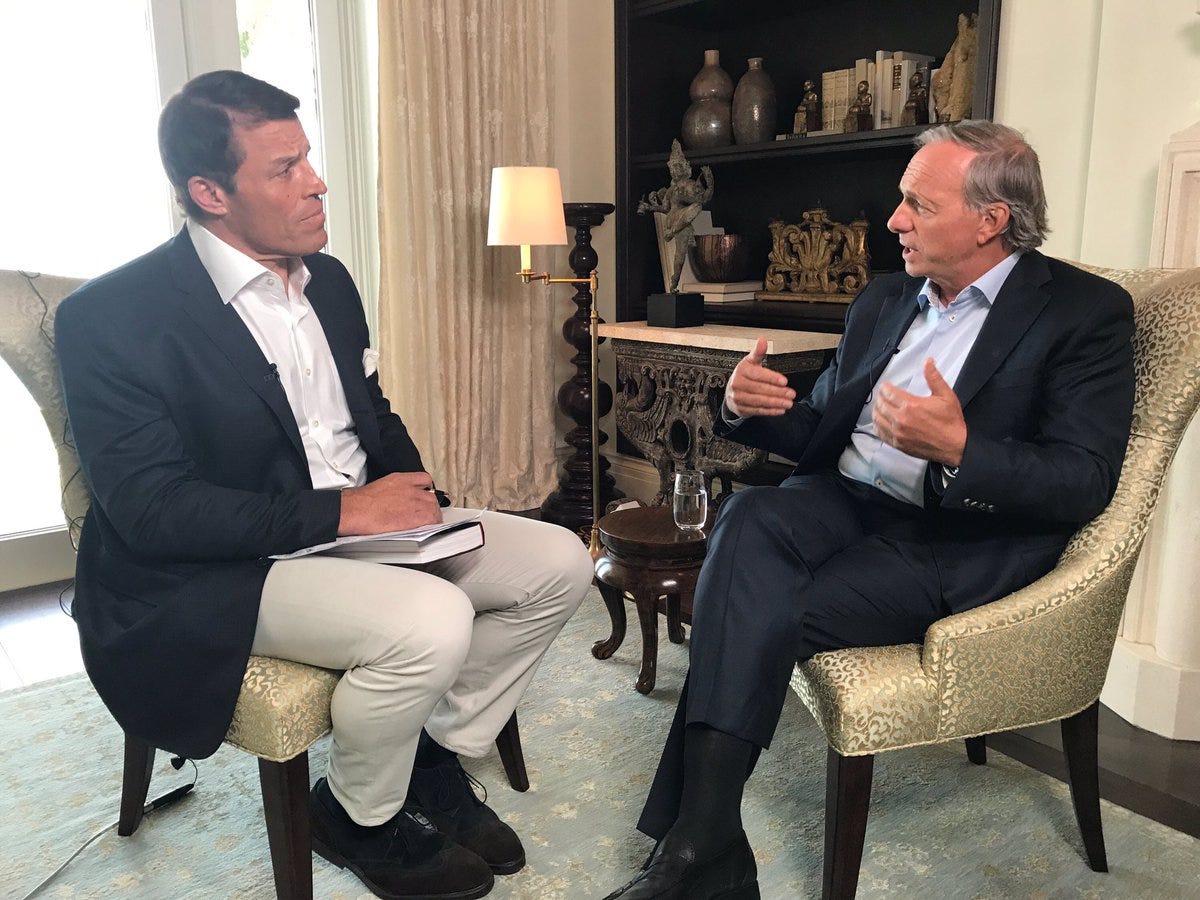 Tony Robbins on Twitter: "Learn the ultimate principles of success in LIFE  & BUSINESS in an interview I had with billionaire, @RayDalio:  https://t.co/7P3QaZxsWs https://t.co/NvJ7EmmeZN" / Twitter
