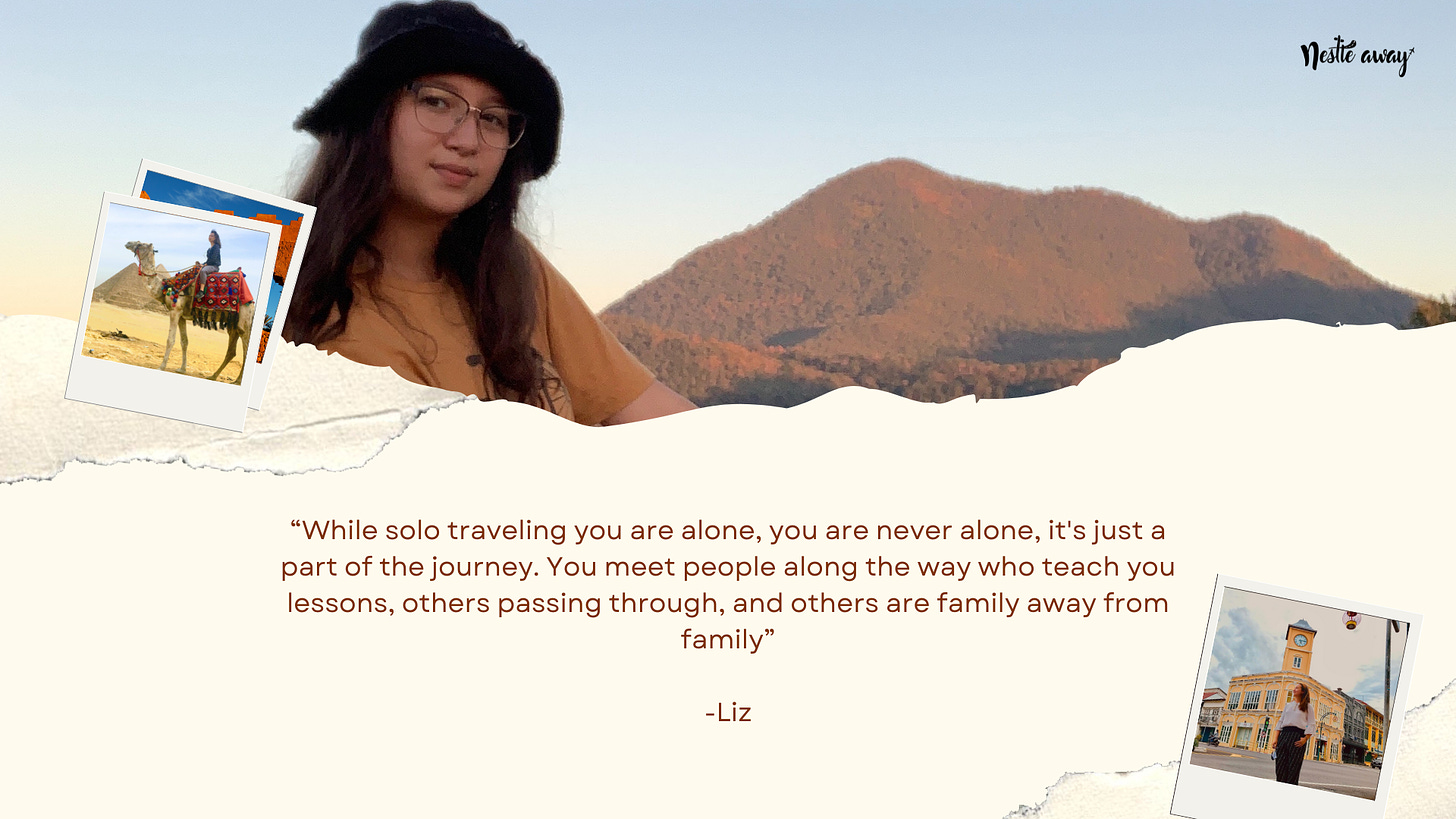 Liz Cochran about solo traveling