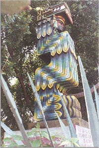 Statue of Quetzalcoatl.