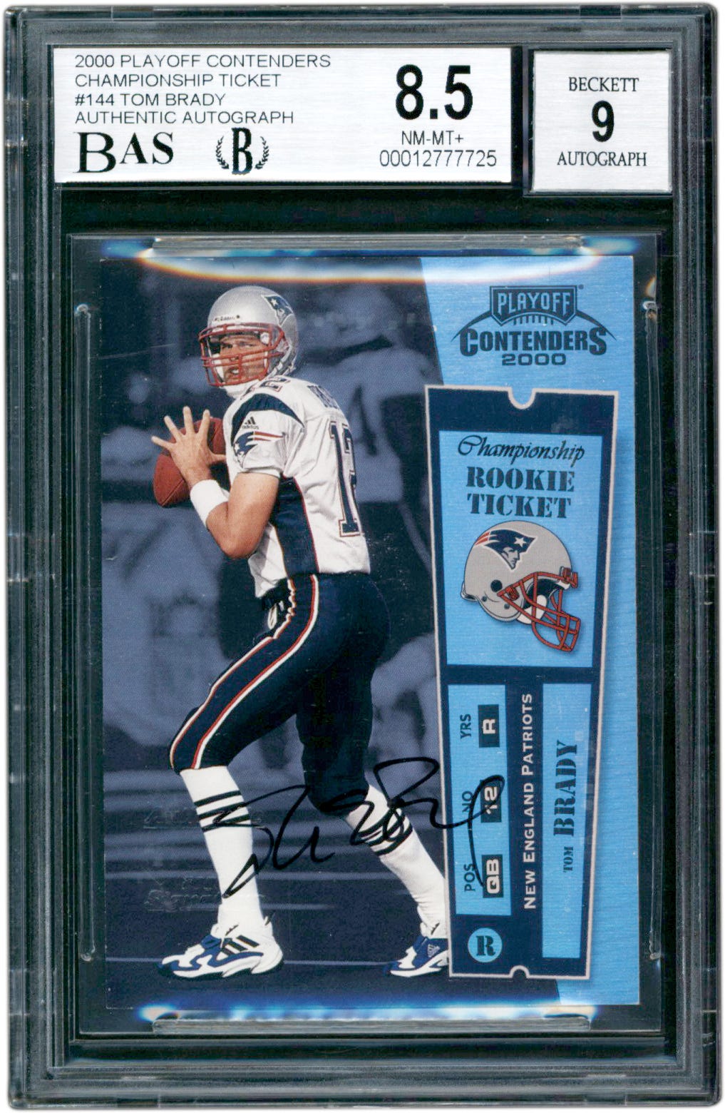 Tom Brady rookie card sells for record-breaking $2.25M