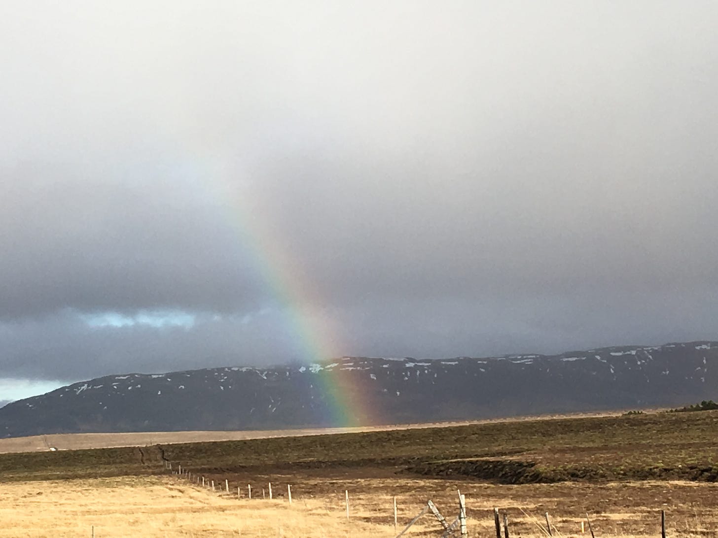 rainbow in Iceland