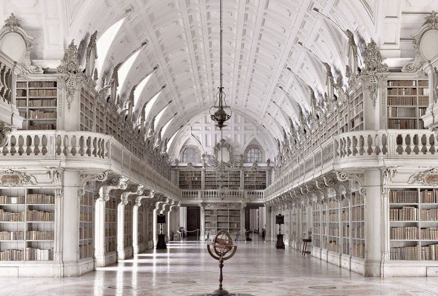 Palace Of Mafra Library, Mafra, Portugal | Beautiful library, Old  libraries, Mafra