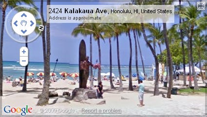 Google Street View in Hawaii