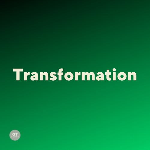 Transformation, a blog by Gary Thomas