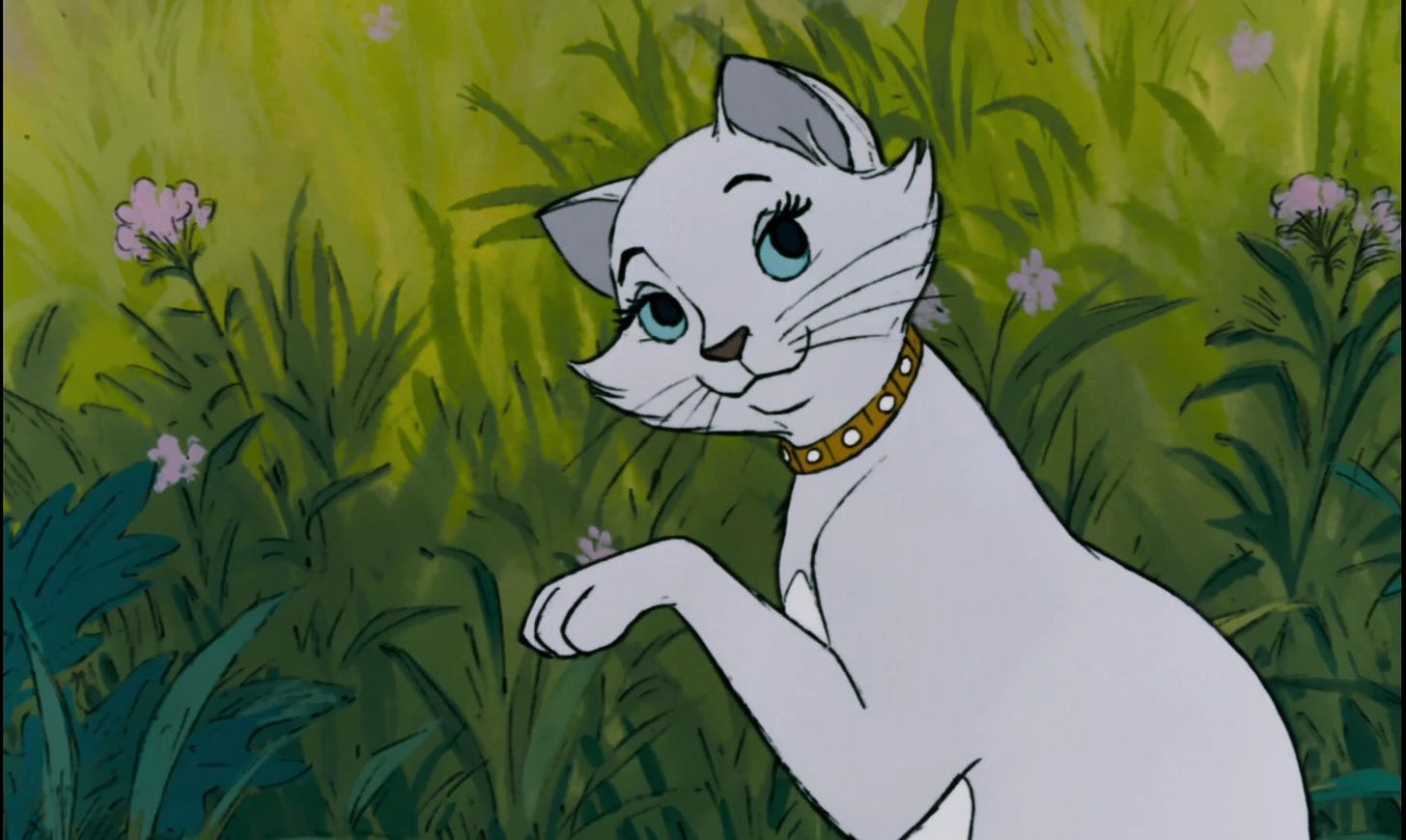 Duchess, the cat from Aristocats
