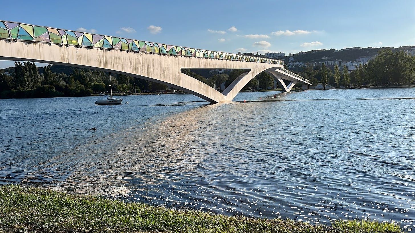 Our favorite bridge in Coimbra - Pedro e Inês