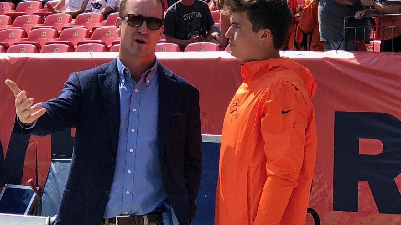 Peyton Manning addresses Broncos rookies in zoom meeting