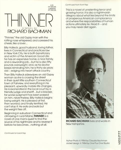 Thinner - Trade HC - Palaver - A forum for Stephen King fans & Book  Collectors