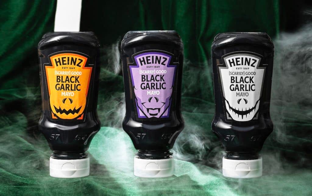 Heinz launches first black garlic mayo for Halloween