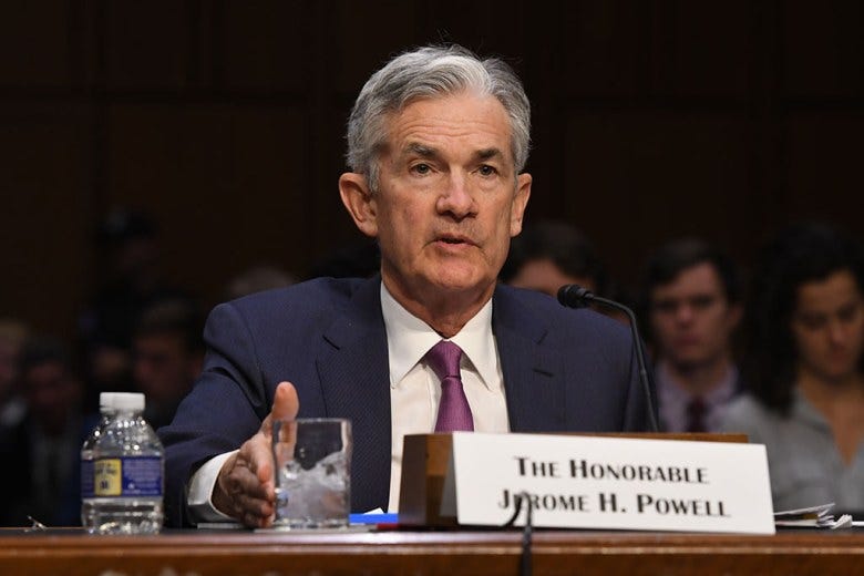 Federal Reserve chief Jerome Powell 