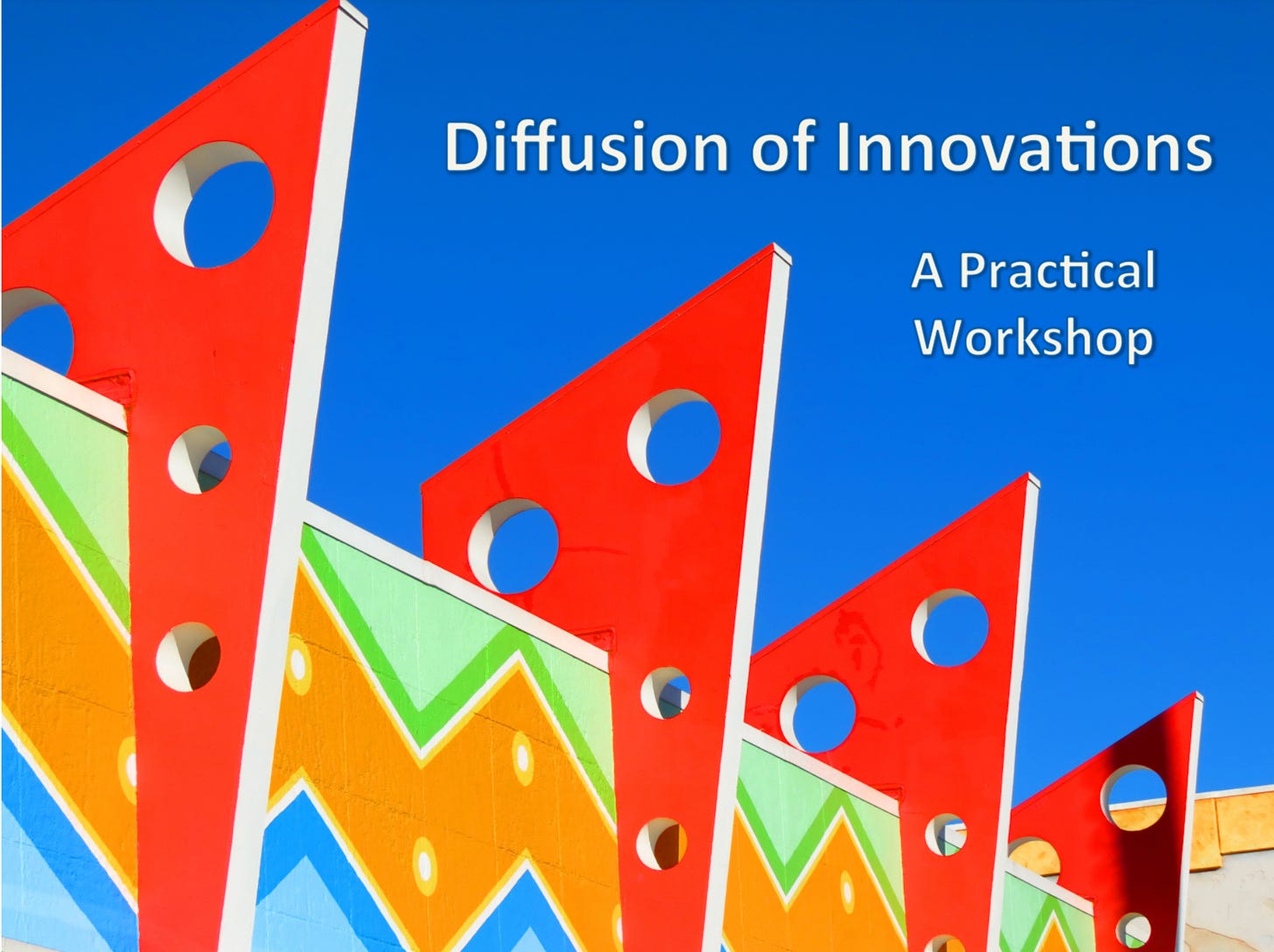 Screenshot of a presentation entitled Diffusion of Innovation, a Practical Workshop