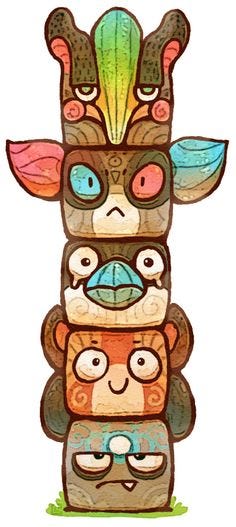 This contains an image of: o_o Totem by Louivi on DeviantArt
