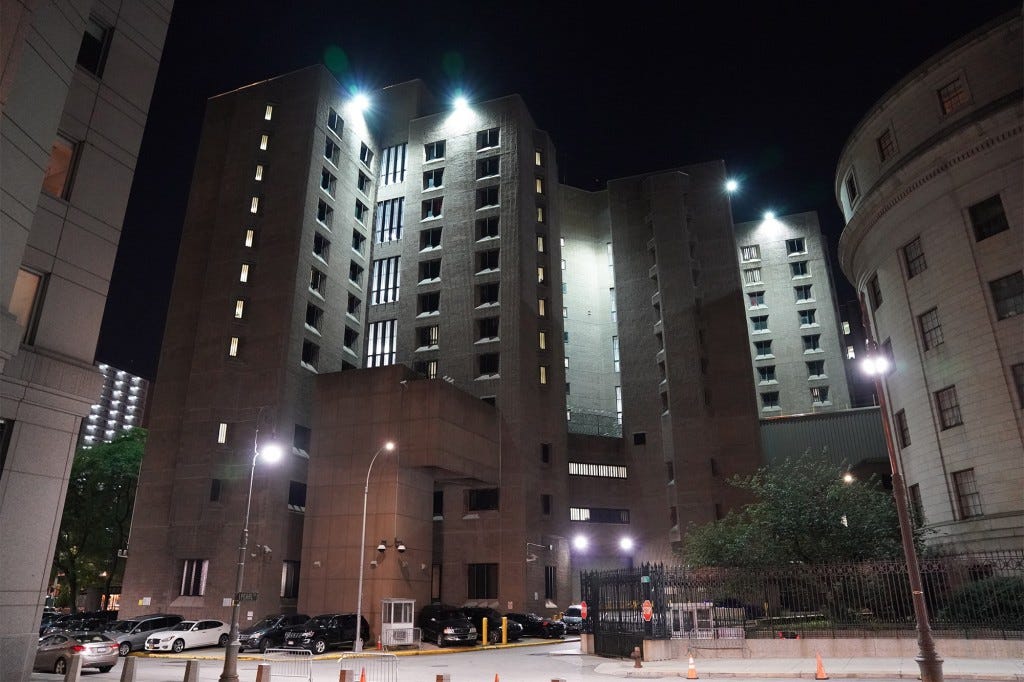 A general view of the Metropolitan Correctional Center in New York, NY.