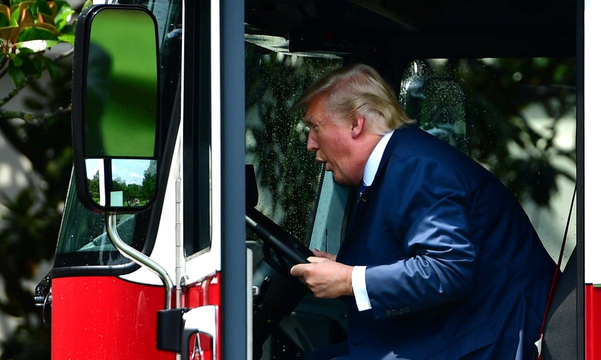 Fire trucks, golf clubs and double standards: Trump touts America | Donald  Trump | The Guardian
