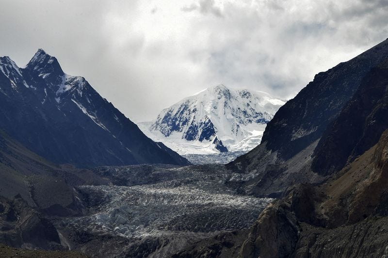 The Passu glacier&nbsp;in Pakistan's Gilgit-Baltistan region in June.