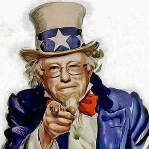 Bernie Sanders as Uncle Sam