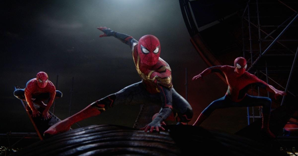 Spider-Man: No Way Home Images Unite Tom, Tobey, and Andrew's Spider-Men