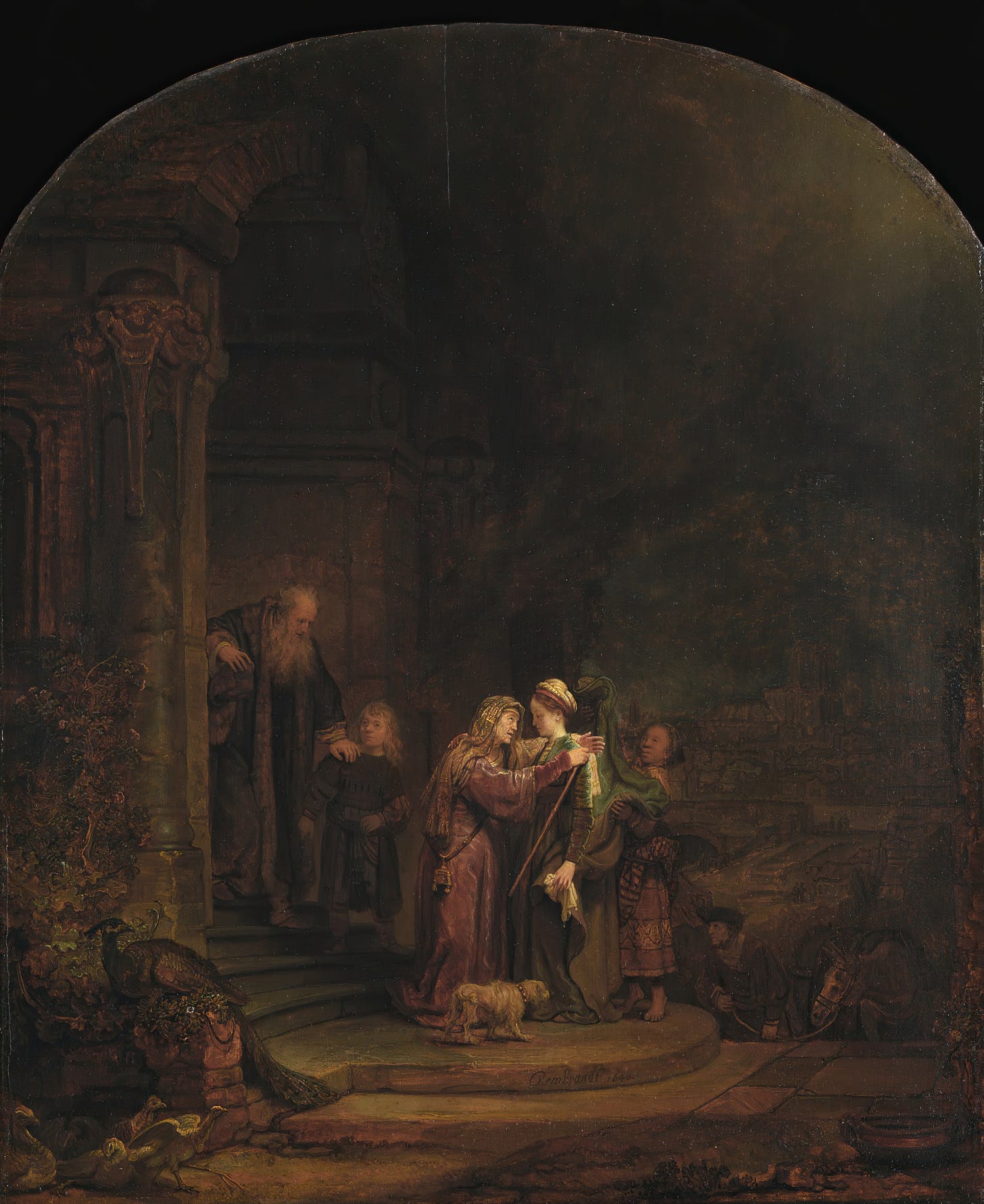 The Visitation (1640) by Rembrandt van Rijn