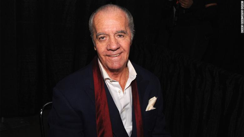 Tony Sirico, who died on Friday, attends a &quot;Sopranos&quot; convention in Secaucus, New Jersey in 2019.