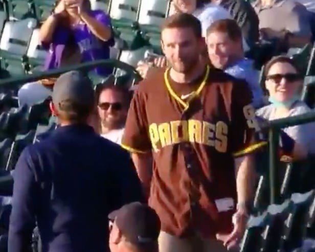 Padres fan sucker punches the absolute sh-- out of a Rockies fan, chaos  ensues | This is the Loop | Golf Digest