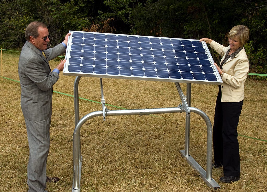 Installing solar panel