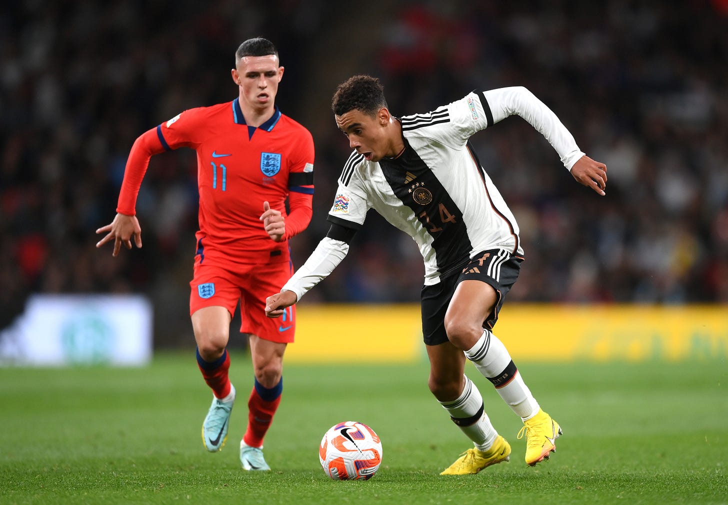 Bayern Munich: Jamal Musiala shines for Germany against England
