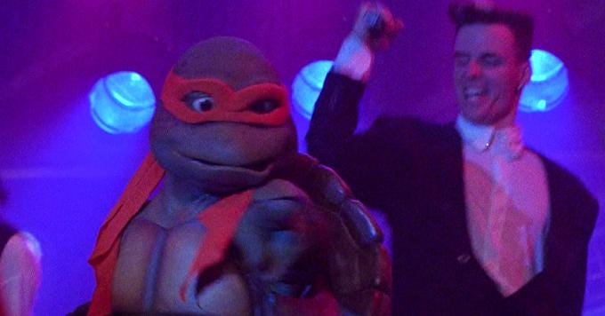 Teenage Mutant Ninja Turtles II's' Vanilla Ice Dance Fight Still Slays |  Decider