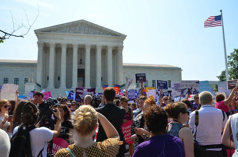 US+citizens+protest+abortion+rights+outside+of+building