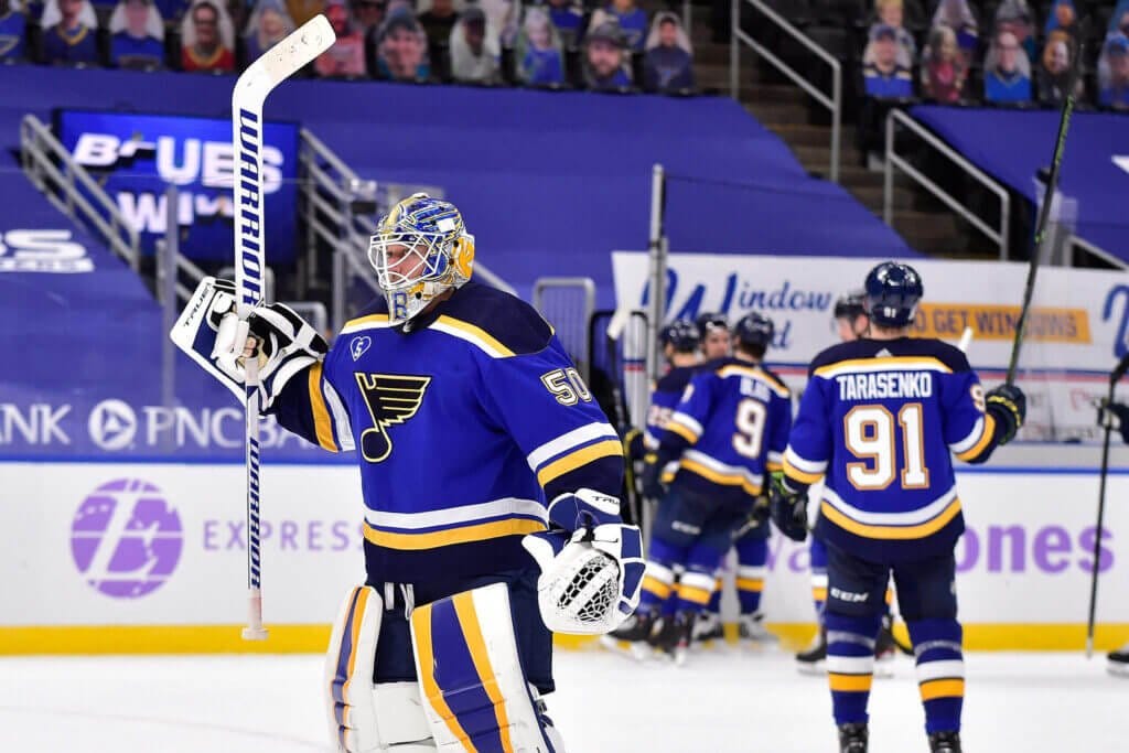 Blues get a 50-save answer from Jordan Binnington as questions about  confidence, trade deadline swirl: 'We're coming' – The Athletic