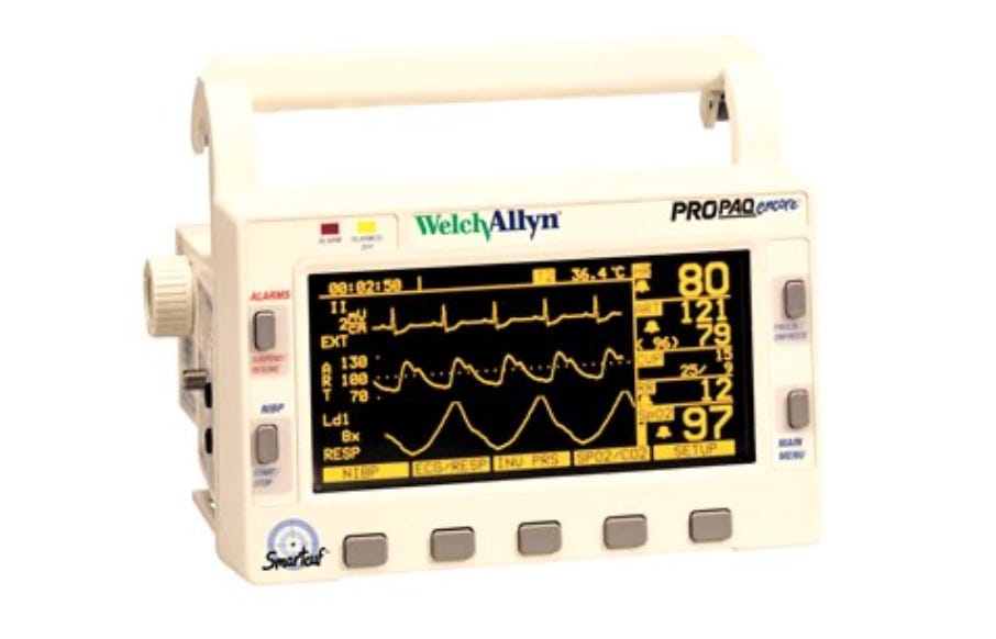 Robert T Lewis was the mechanical designer of record on the patent for the original Propaq® LT Monitor, a portable, 8-pound, battery operated vital signs instrument first used heavily in the Gulf War.  The monitor is still sold by Welch Allyn today who purchased Protocol Systems in 2000.  