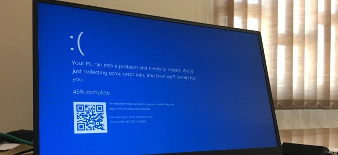 The blue screen of death