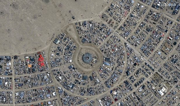 "Burning Man" Festival in Black Rock City, Nevada, on August 29, 2022.