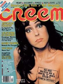 Creem Magazine Featuring Grace Slick. December 1977