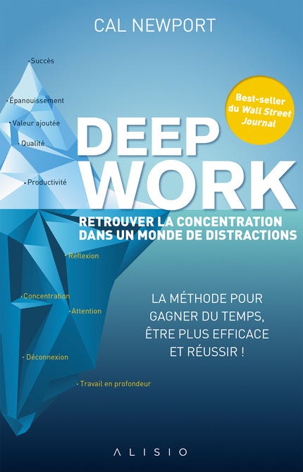 Deep work : retrouver la concentration dans un monde de distractions - La  méthode pour gagner du temps, être plus efficace et réussir - Cal Newport  (EAN13 : 9791028508845) | Le site