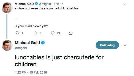 funny tweet about lunchsables