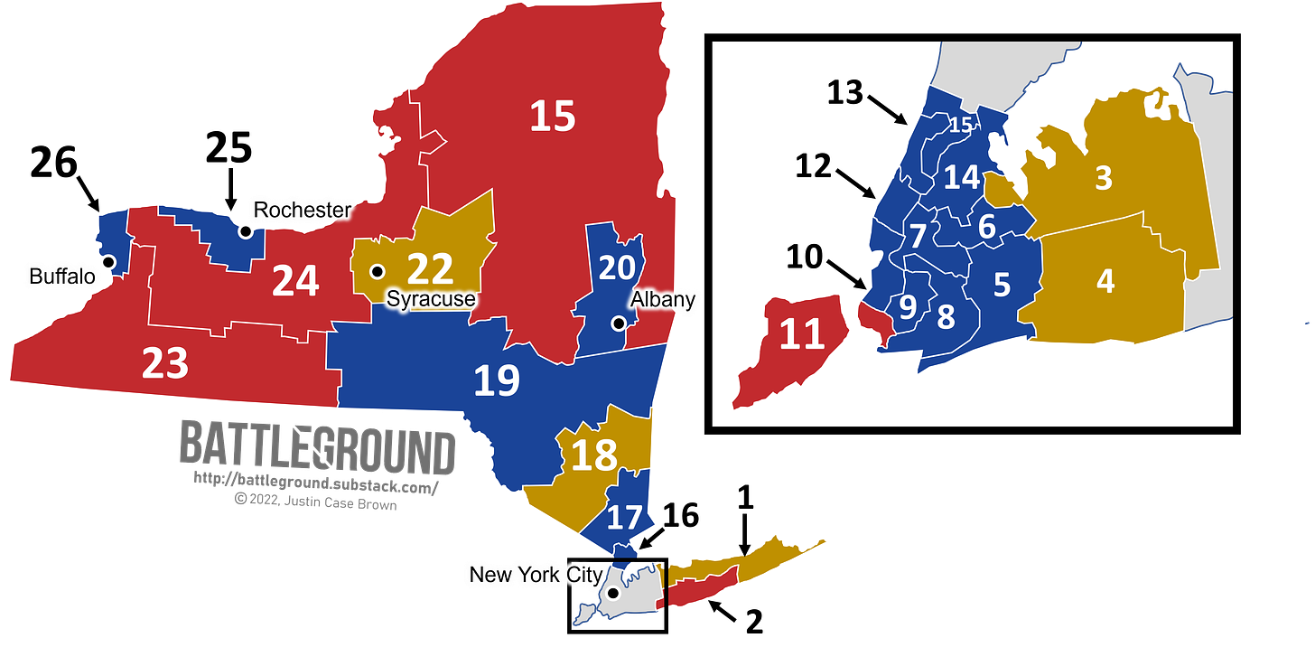 New York's New Congressional Districts, 2022