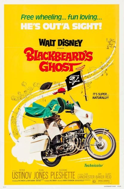 Theatrical re-release poster for Blackbeard's Ghost