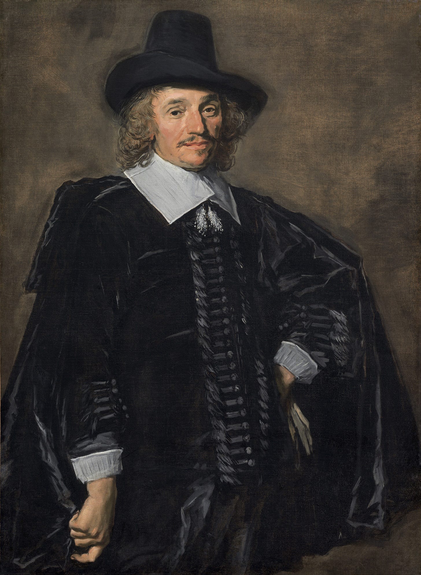 Portrait of a Gentleman, 1650/1652 by Frans Hals