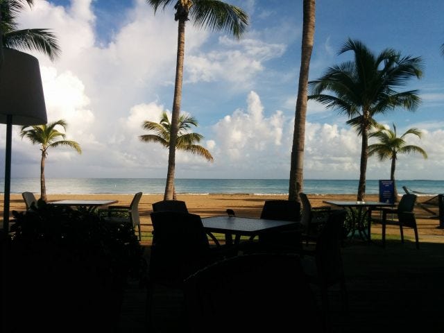 The view from breakfast.
