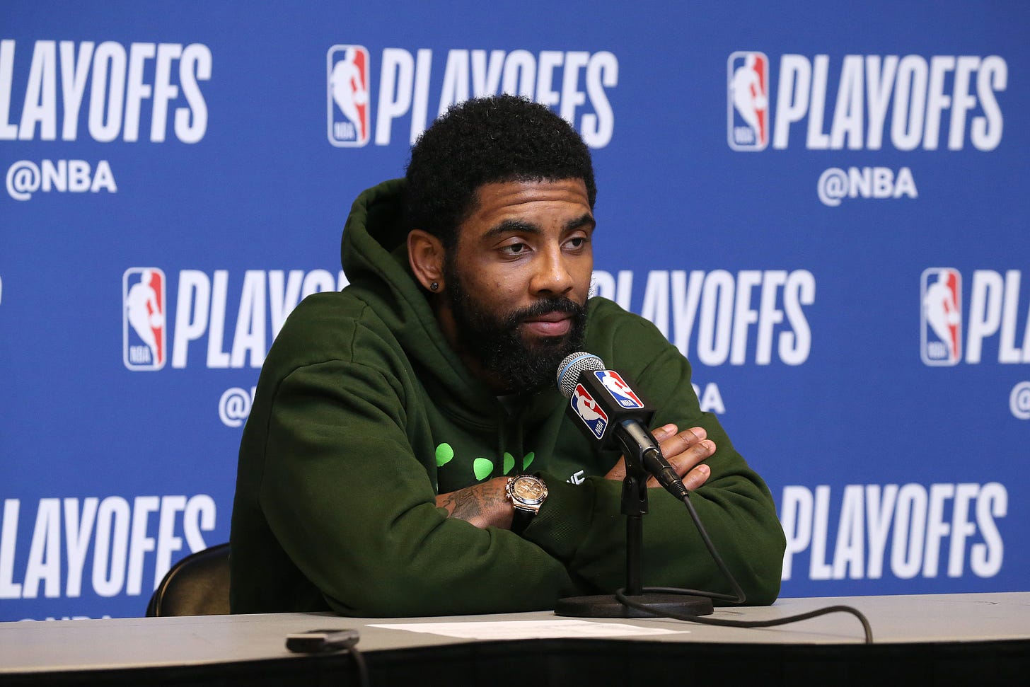 Ex-Celtic Kyrie Irving suffers face injury in pickup game