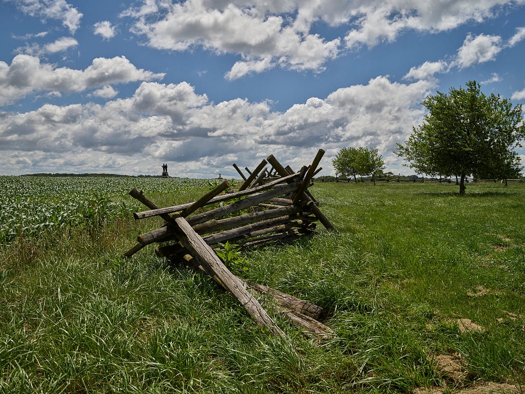 Split-rail fence at Gettysburg National Military Park in Gettysburg,  Pennsylvania, site of the fateful battle of the U.S. Civil War | Library of  Congress