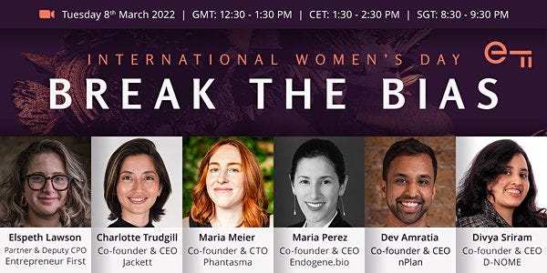 International Women's Day: Break the Bias through tech entrepreneurship
