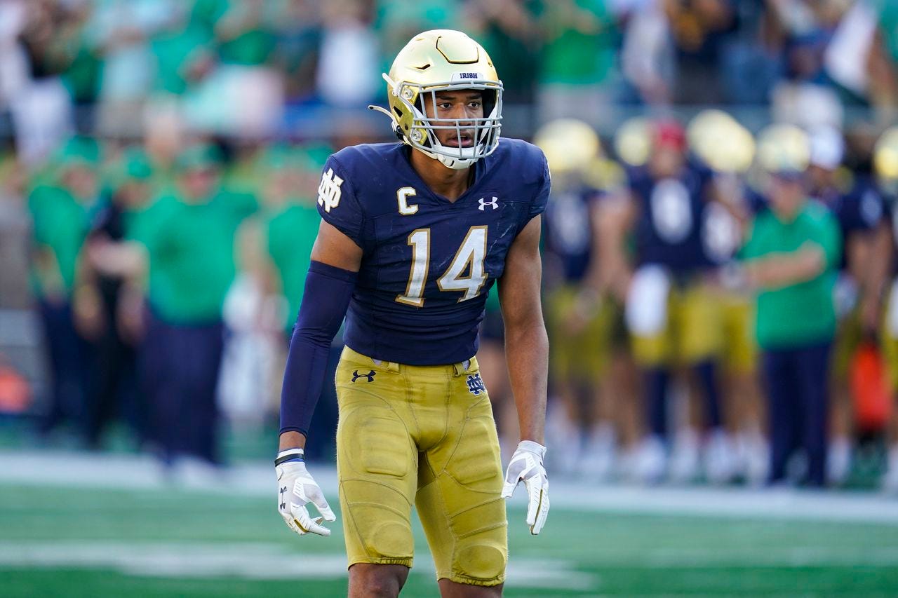 Notre Dame&#39;s Kyle Hamilton could end first-round safety drought in style:  Safety 8th-strongest position in NFL Draft 2022 - cleveland.com