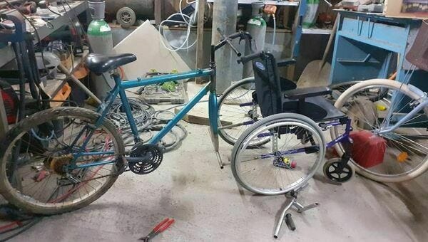 "Les soudeurs du cœur" et les vélos fauteuils