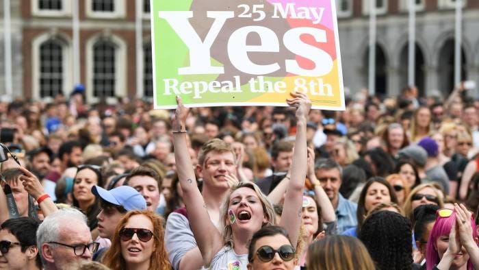 Irish celebrate 'quiet revolution' after landmark abortion vote ...