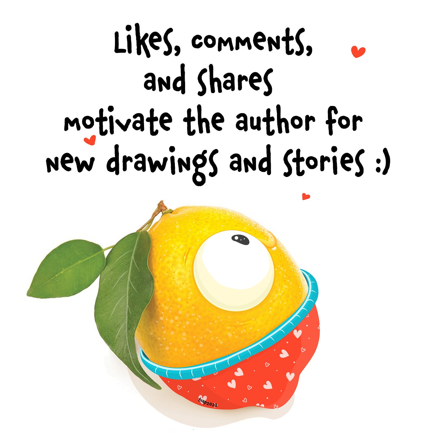 cute motivational lemon illustration