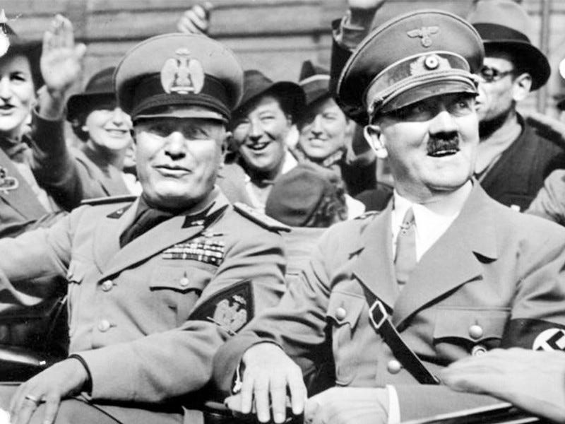 Mussolini and Hitler